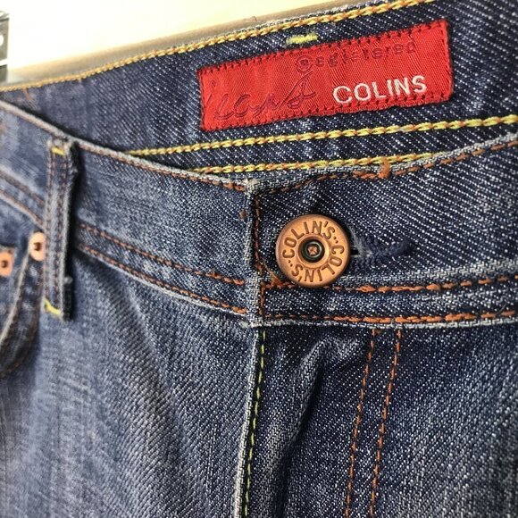 Colins Jeans 792 Regular Waist Wide Leg Flare Medium Wash Jeans | Size 30 - Picture 9 of 11